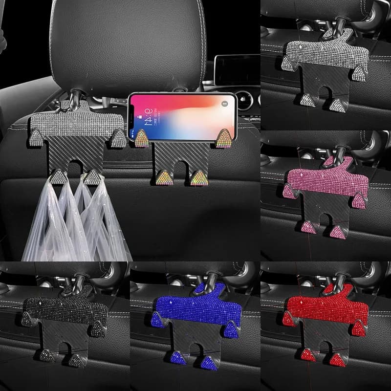 All-In-One Hook for Back Seat for Car Rear Organizer Hook for Car Seat Organizer Bracket for Bags Interior Accessories for Car