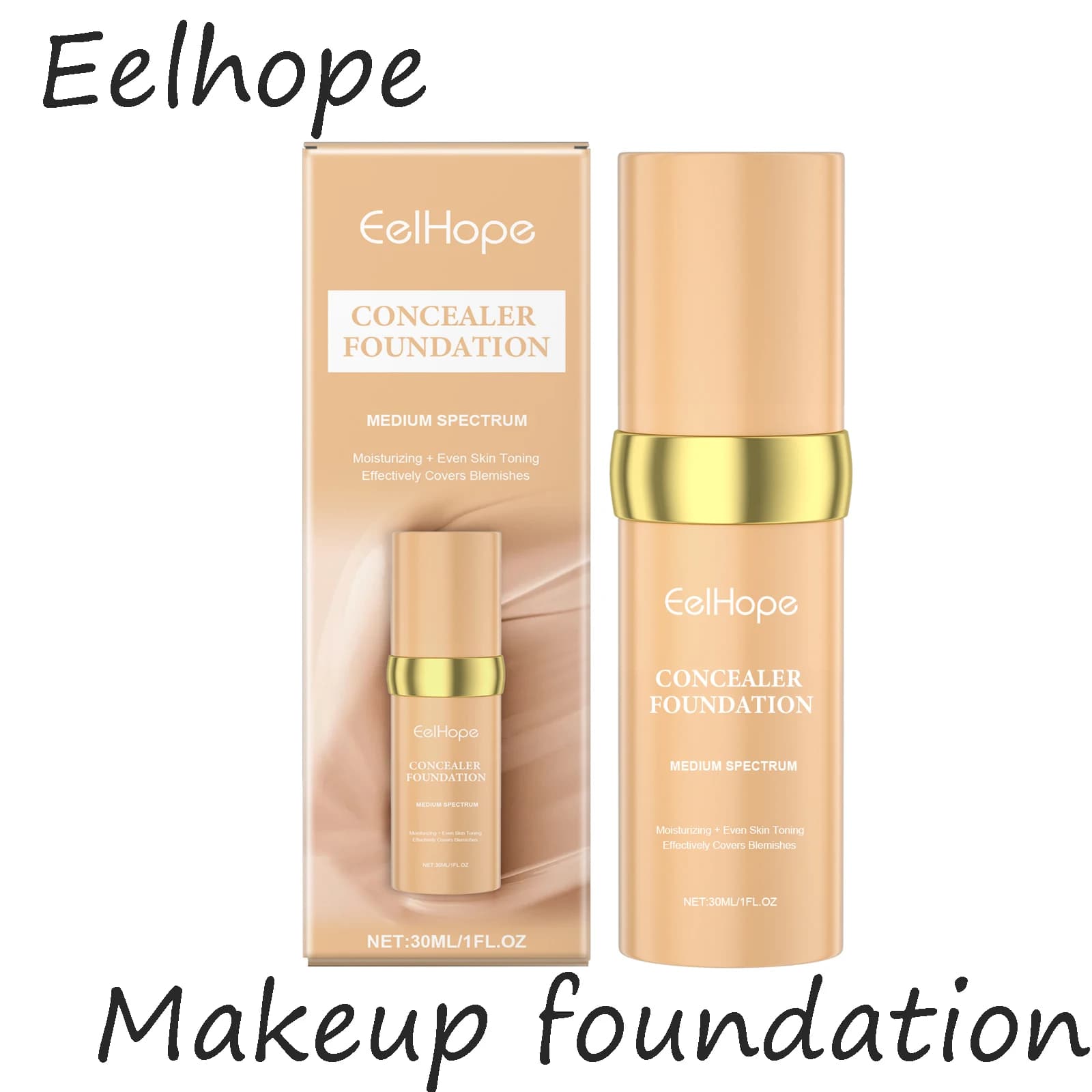 Eelhope Background Face Corrector Hydrating Lightweight Texture Refreshing Soft-proof, deburring-proof face background