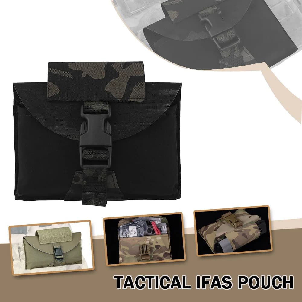 Custodia tattica IFAK con supporto per laccio emostatico Custodia di pronto soccorso MOLLE di seconda generazione Borsa di pronto soccorso medica di emergenza per attrezzatura da campeggio