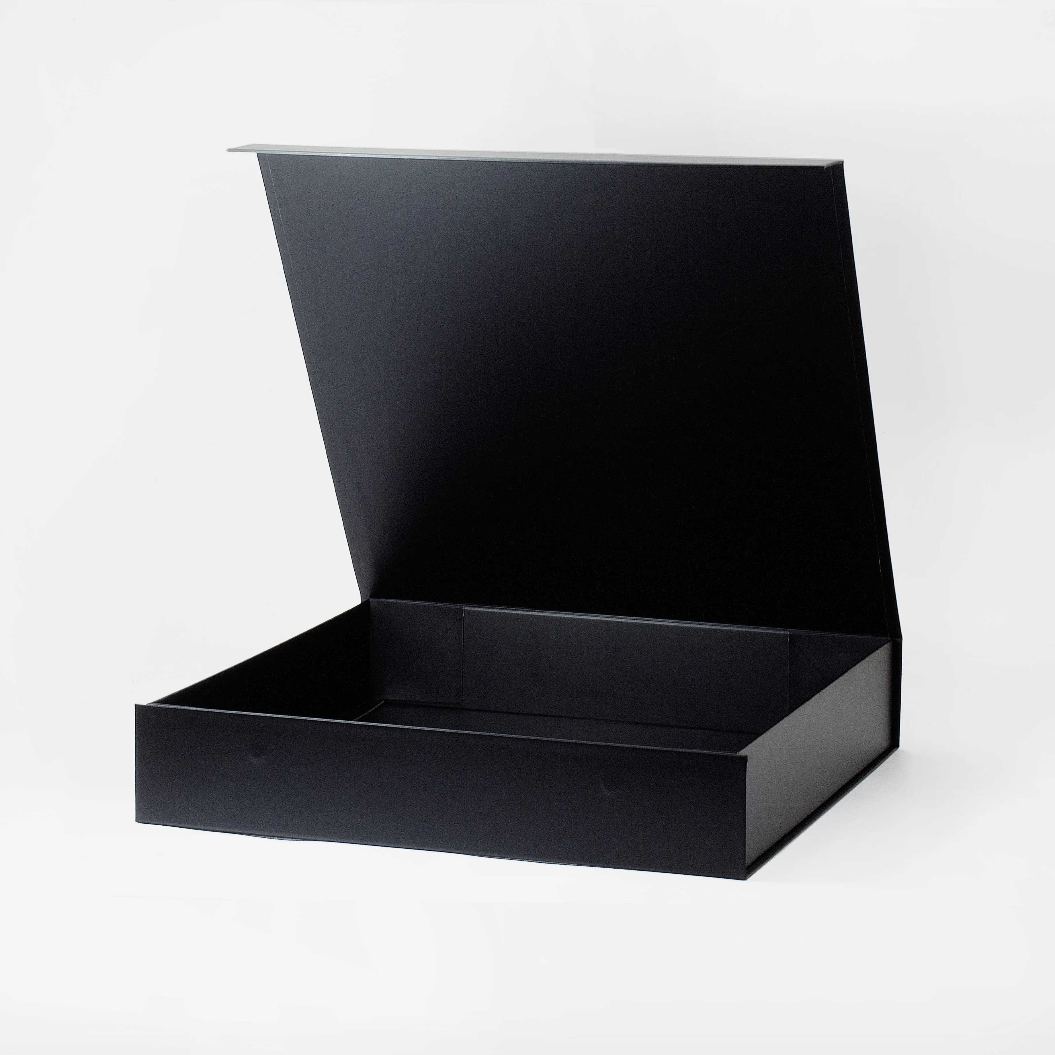 Geotobox Luxury Rigid Magnetic Gift Box L Square Shallow 38x38x7.6cm/36.6x36.9x7cm for Clothes Wine & Gift Packing