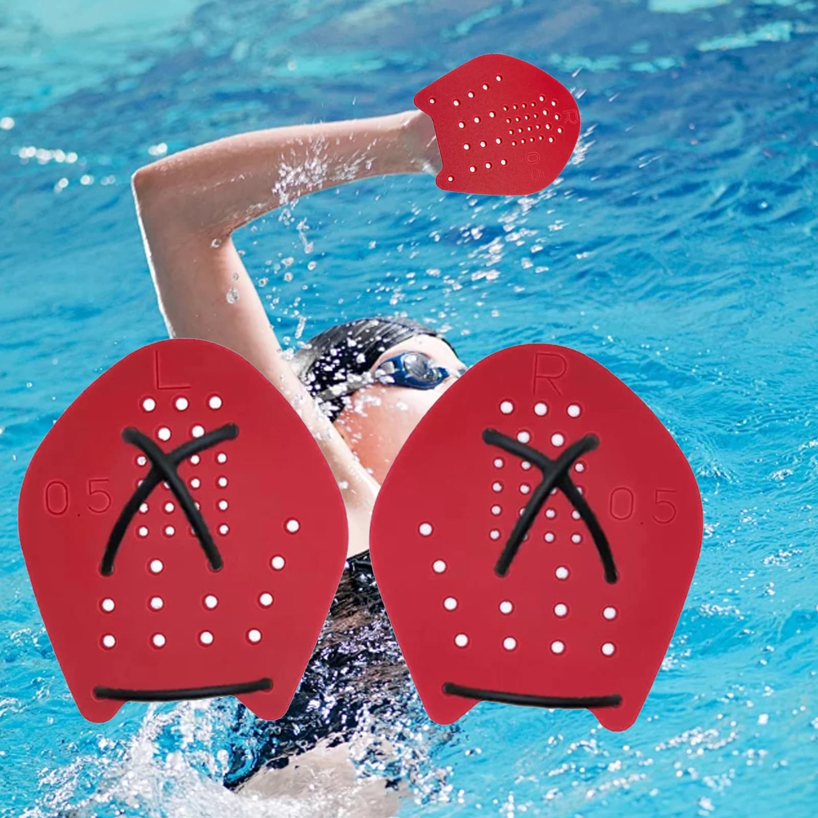 Swimming Paddles Lightweight Snorkeling Exercise Equipment