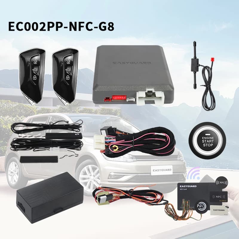 EASYGUARD CAN BUS pke remote starter for VW Santana NF, TAYRON, Multivan, Skoda Superb, Skoda Octavia, Bora NFC card lock unlock