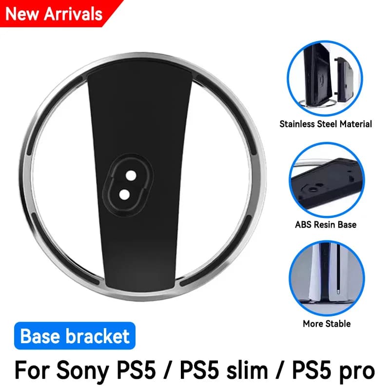 Nuovo supporto per console con supporto in metallo con viti per accessori da gioco con supporto di archiviazione verticale PS5 Slim/PS5 PRO