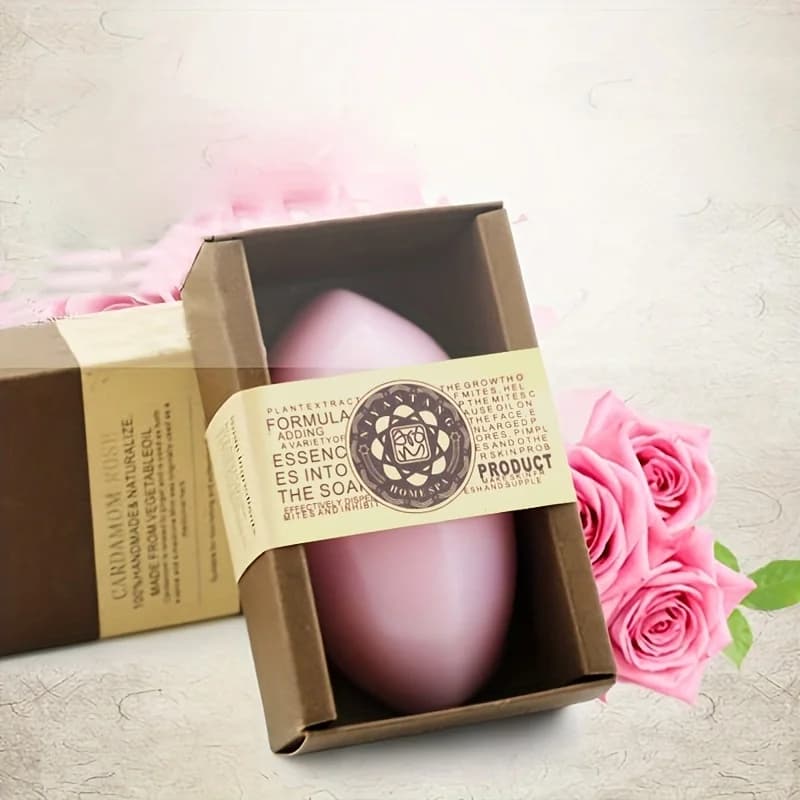 1 pcs 110g high quality hand made pink soap deep facial and moisturizing body for home or travel