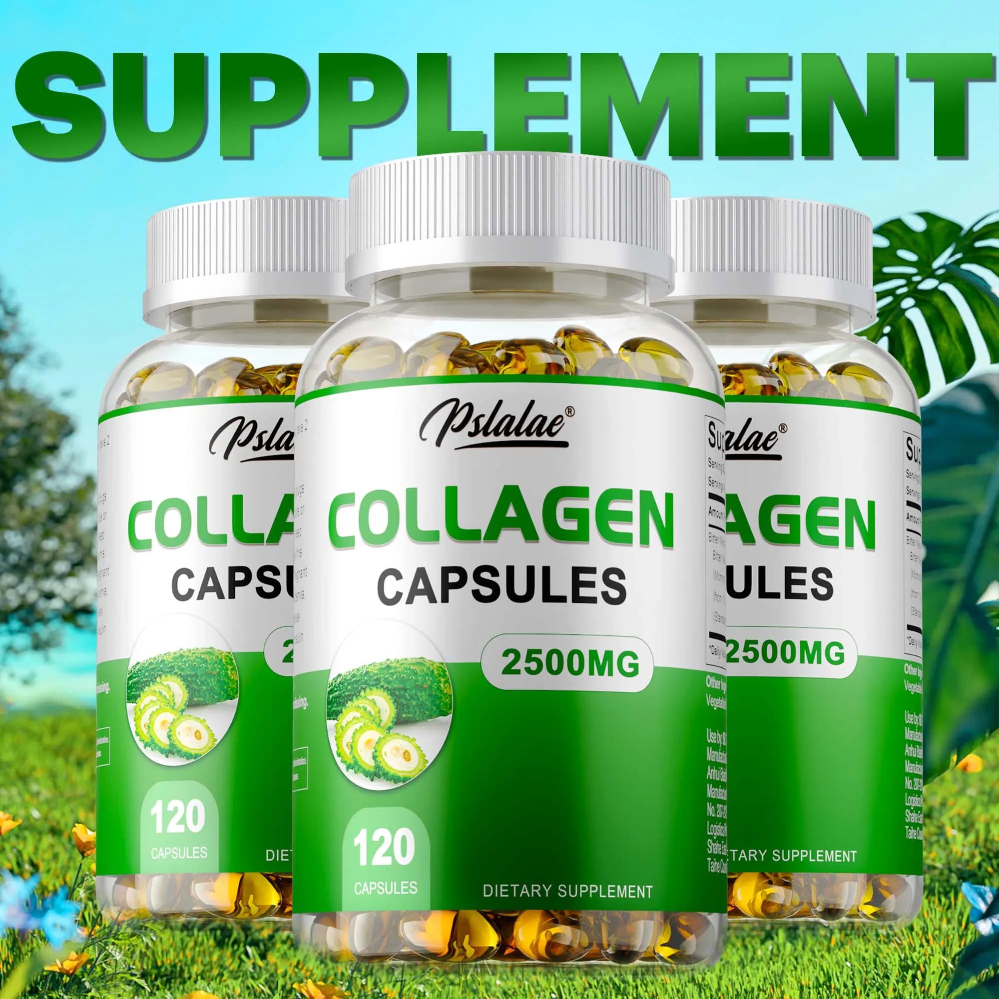 Collagen-with bitter melon extract to promote weight management, reduce body anxiety-120 capsules