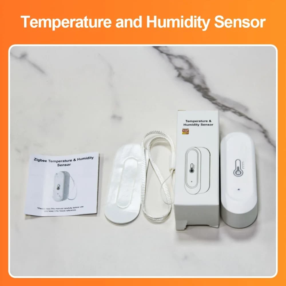 IP65 Tuya Zigbee/WiFi Waterproof Temperature Humidity Sensors Smart Home Outdoor/ Indoor Sensor Support Alexa Googe Assistant