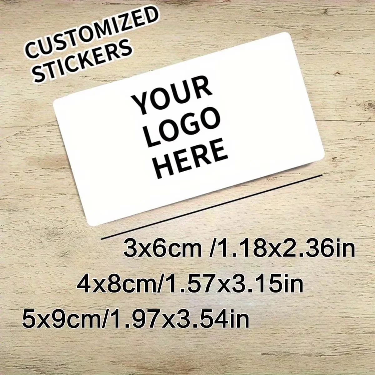 Custom Rectangular Stickers – Personalized Logos & Images – Self-Adhesive Labels – Suitable for Business, Gifts, and Packaging