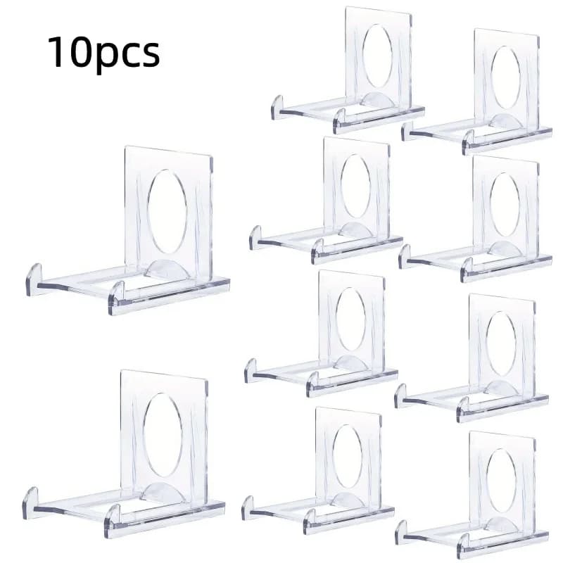 10/5/3 pezzi supporti per espositori per monete in acrilico trasparente supporto per medaglie con capsula per sfida commemorativa per carte da cavalletto