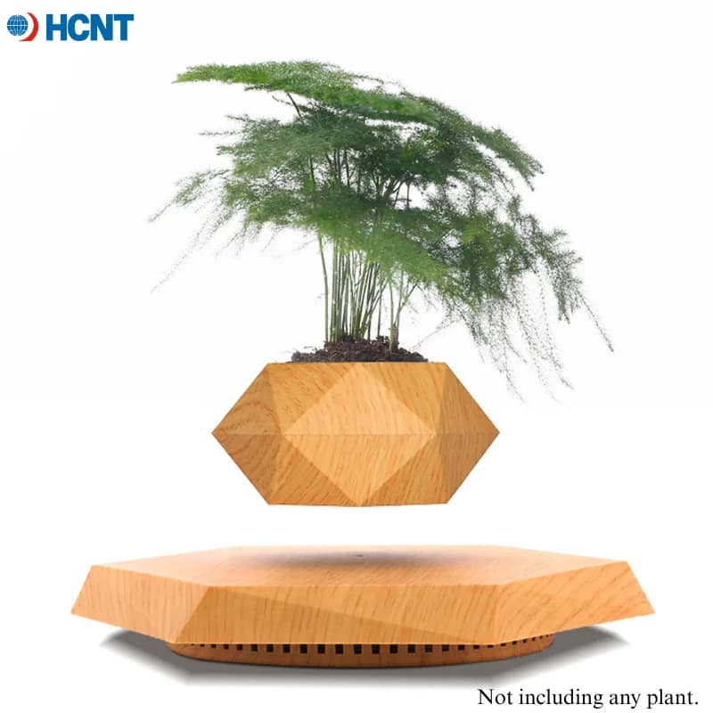Vaso per piante levitante Vaso per bonsai ad aria galleggiante esagonale Fioriera per vaso da fiori sospeso per la decorazione domestica dell'ufficio