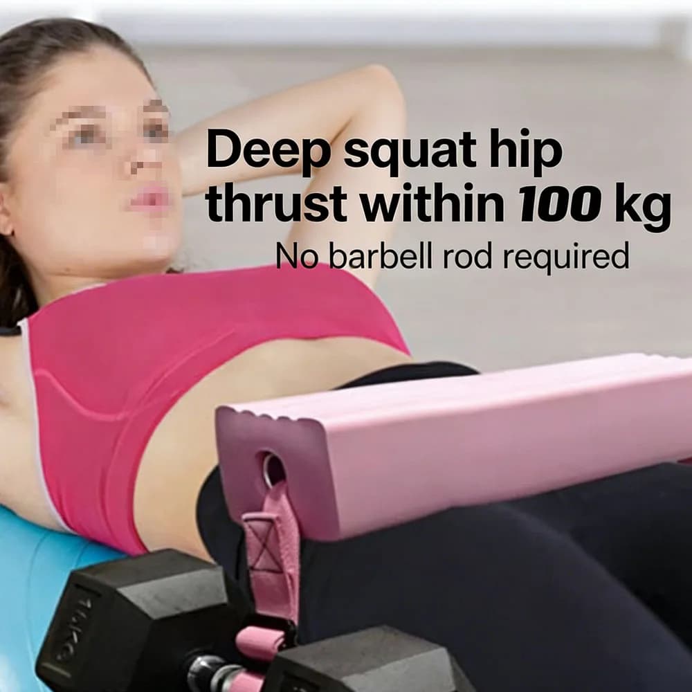 Hip Thrust Belt, Glute Training Equipment with Weights, For Manubri and Kettlebell, Ideal for Home Training