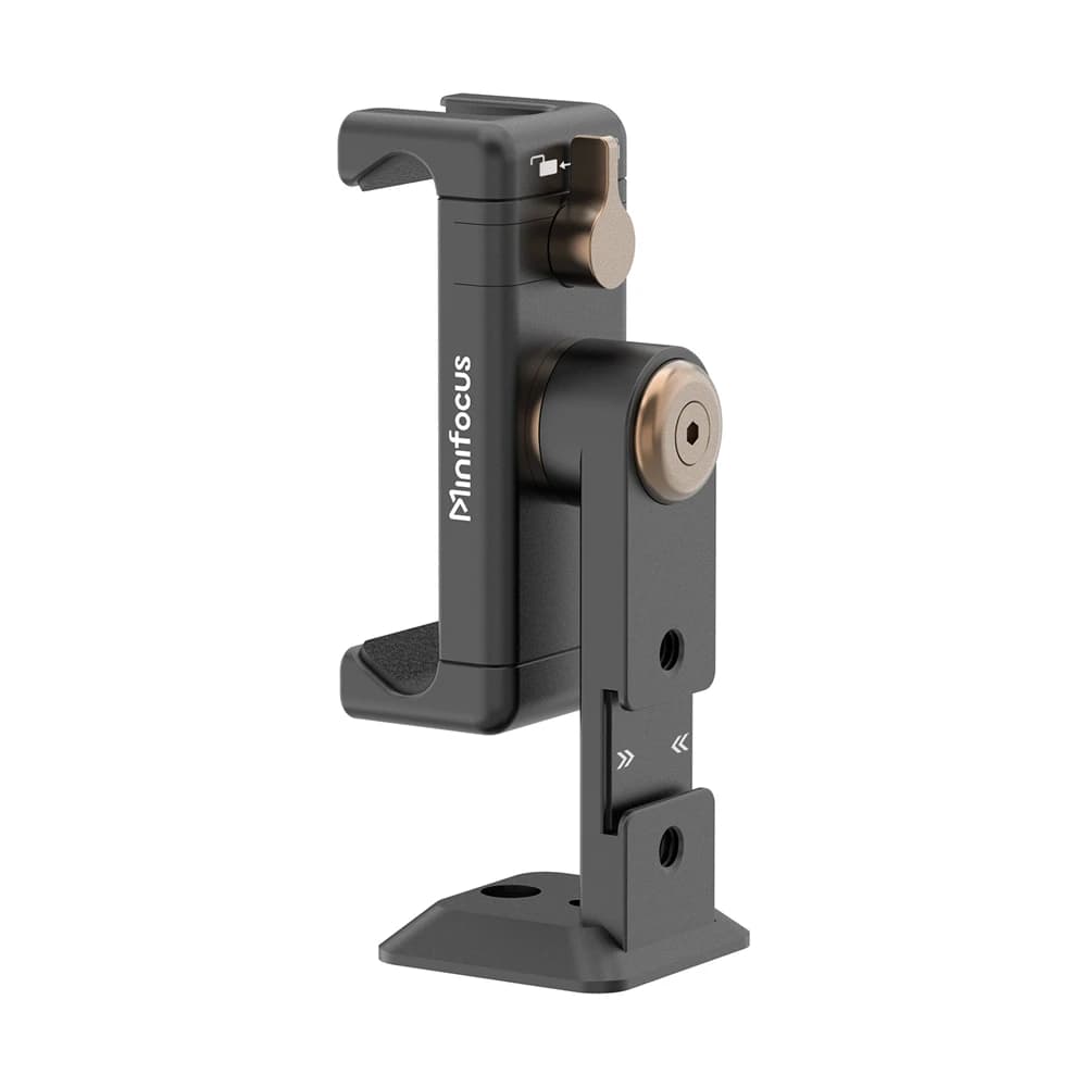 Metal Phone Tripod Mount 3 Cold Shoes & Arca Port, 360° Smartphone Tripod Adapter for iPhone 17 16 15 Cell Phone Stand Holder