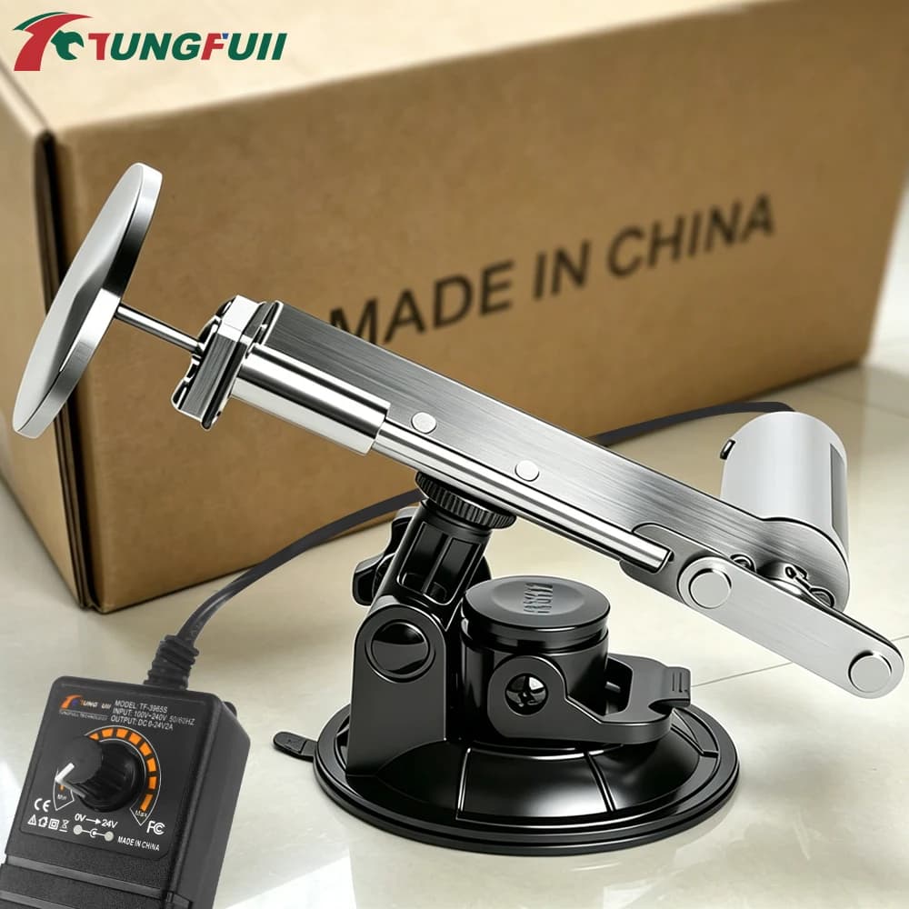 TUNGFULL 39mm Stroke Mini Telescopic Linear Actuator Set Carton Packaging with 60mm Aluminum Plate 30-300RPM 100-240V