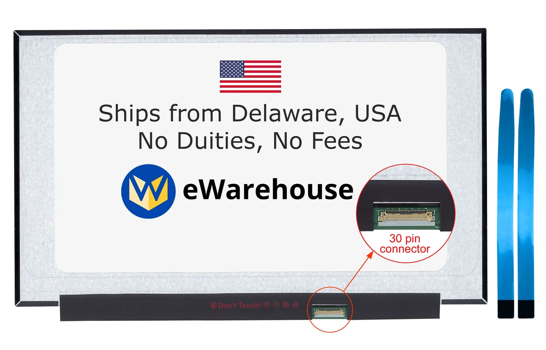 HP M02097-LD1 HD 1366x768 30pin Matte LCD LED Screen Display + Adhesive Tape