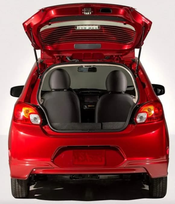 2x Ammortizzatori Posteriori CON MOLLE per Mitsubishi Mirage (A00) Space Star 2012-2024 Hatchback, Supporti a Gas per Portellone Posteriore