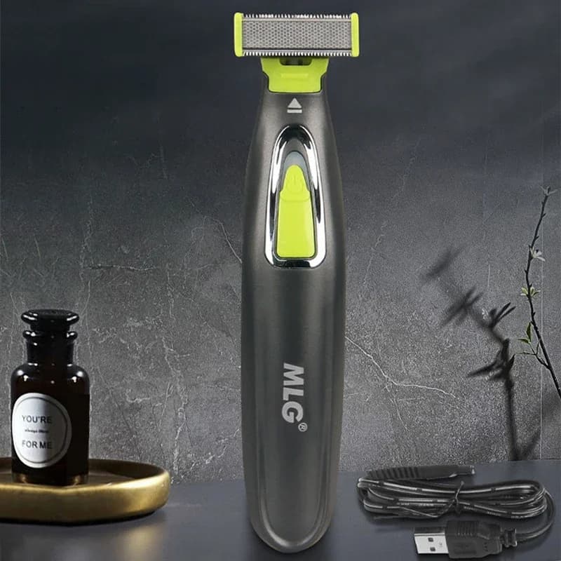 Rasoio elettrico MLG per uomo e donna rasoio portatile a lama a forma di T USB per ascelle da barba per lavabile