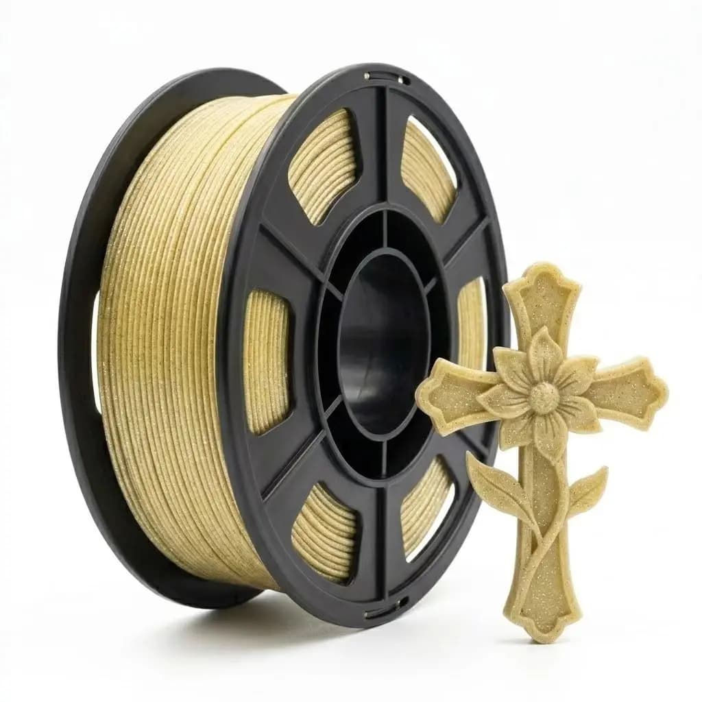 3D Printer Filament Galaxy Glitter PLA Filament 1.75mm 3D Printing Filament,white Glitter Gold,250g,spool