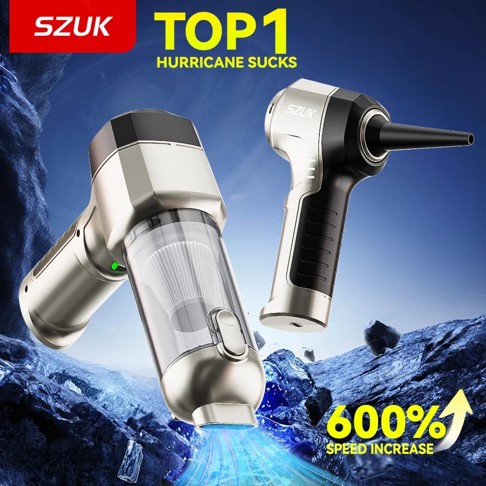 SZUK 9998700PA Aspirapolvere per Auto Potente Mini Aspirapolvere Portatile per Elettrodomestici Soffiatore Manuale Aspirapolvere Wireless per Auto