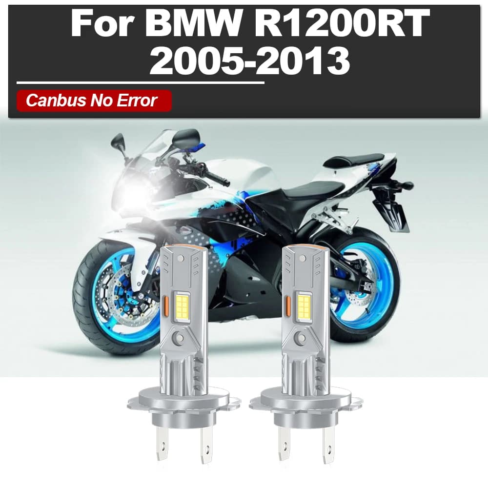 H7 Canbus HA CONDOTTO LA Luce 20000LM Faro Del Motociclo Lampadina 12V 24V Moto Lampada Per BMW R1200RT 2005-2007 2008 2009 2010 2011 2012 2013