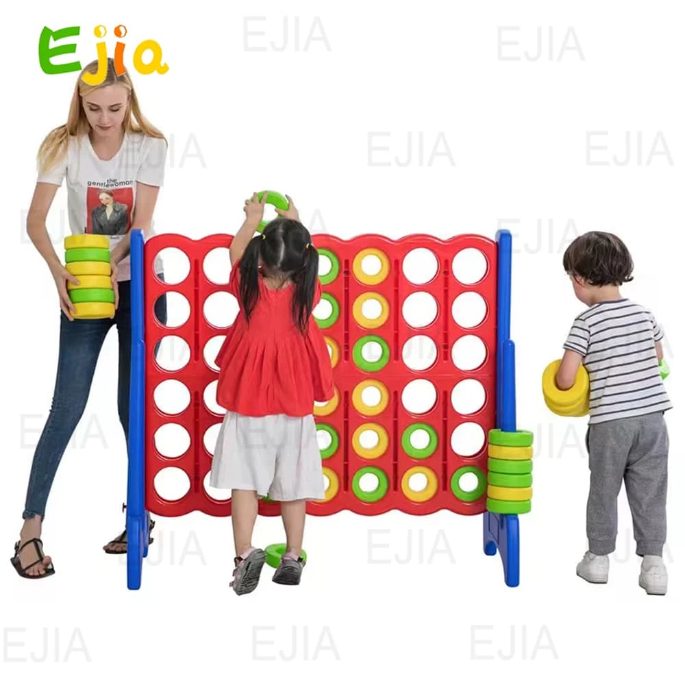 Giant Connect Quattro 4 Giocattoli educativi per interni ed esterni in plastica a quattro file Giant 4 Jumbo 4 in una fila Connect Garow Game For Garde
