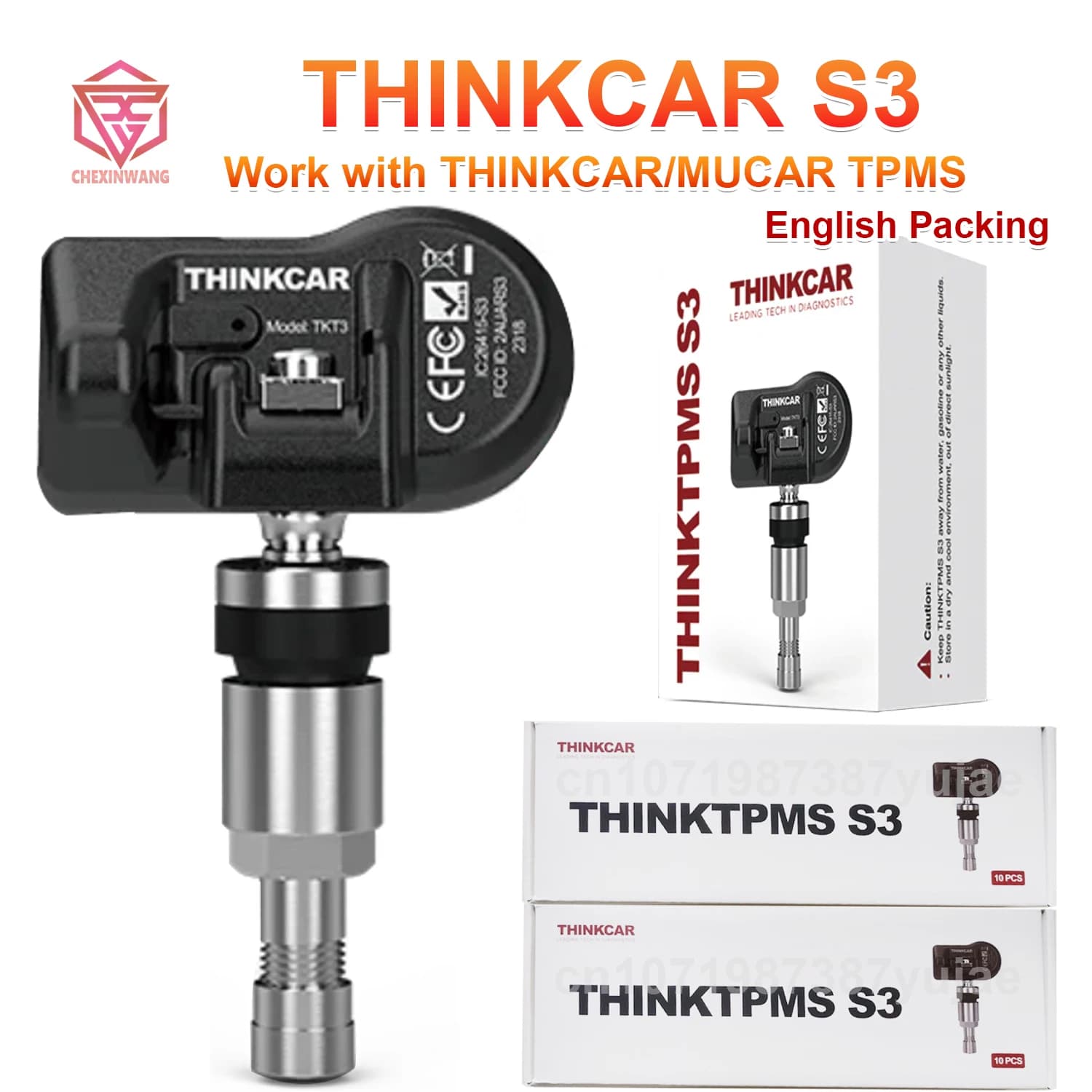 THINKCAR TPMS S3 Aggiornamento di S2 Sensore di Pressione Pneumatici TPMS per Auto 315MHz 433MHz Strumento Attivatore Rilevatore Programmazione Riprogrammazione Reset