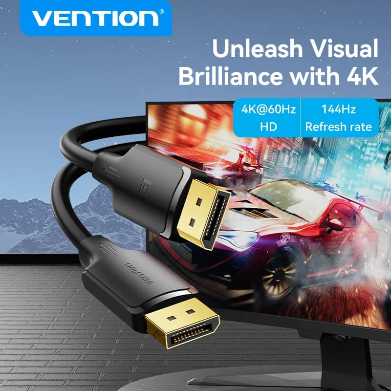 Cavo DisplayPort Vention 4K/60Hz 144Hz cavo porta Display 1.2 per proiettore HDTV PC 144Hz DisplayPort a cavo DisplayPort 1.4