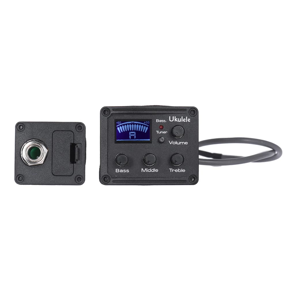 Pickup Ukulele Pickup sistema di sintonizzazione equalizzatore EQ a 3 bande con accessori per strumenti a corda con Display LCD