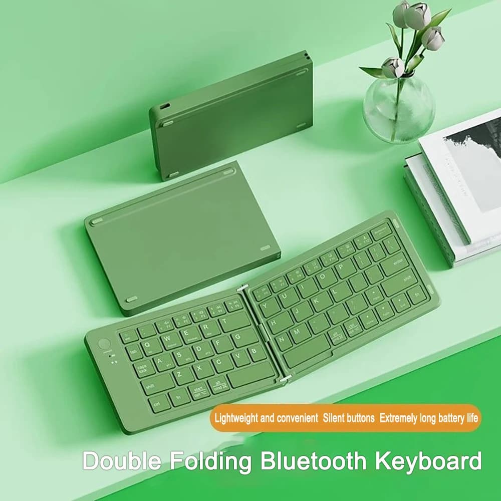 Tastiera pieghevole Tastiera Bluetooth wireless Tastiere portatili pieghevoli ricaricabili per PC Mac Smartphone Windows iOS Android