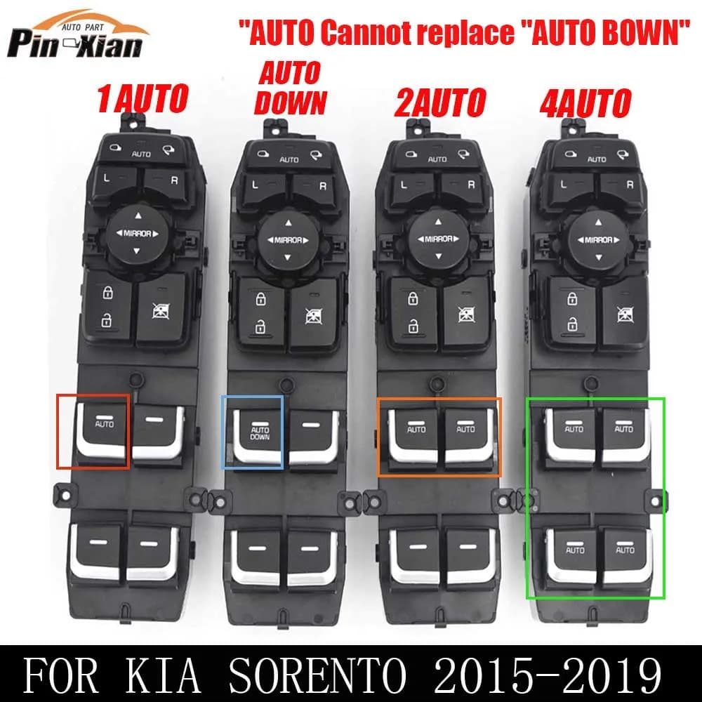 93570C5010 93570C5100 93571C5310 for KIA SORENTO 2015-2019 Electric Power Window Control Switch Car Door Closers Window Opener