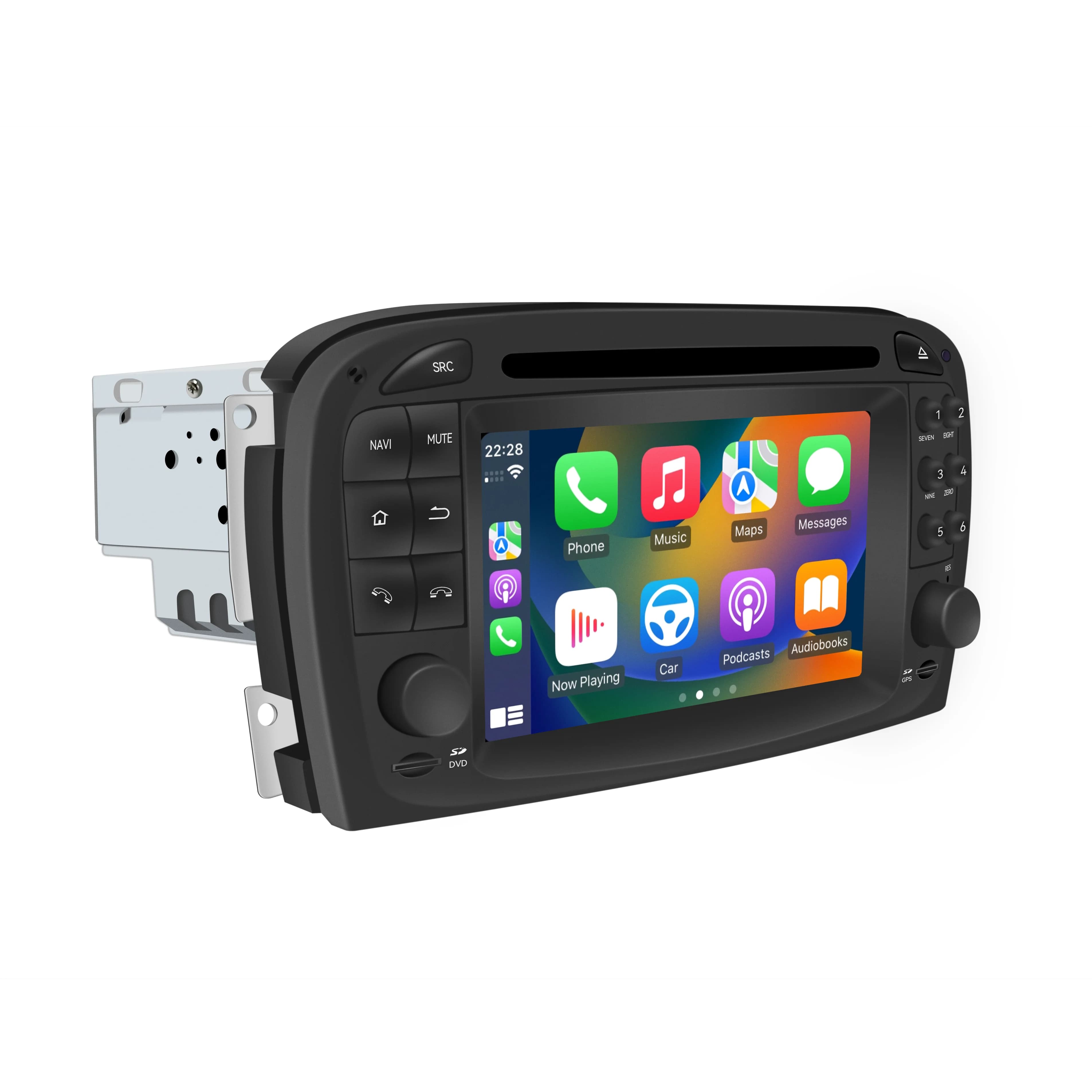 Hualingan Android Auto for Mercedes SL R230 (2001–2004) — CarPlay, Android Radio Upgrade, Touchscreen, GPS Navigation, Bluetooth, Wi-Fi, Multimedia
