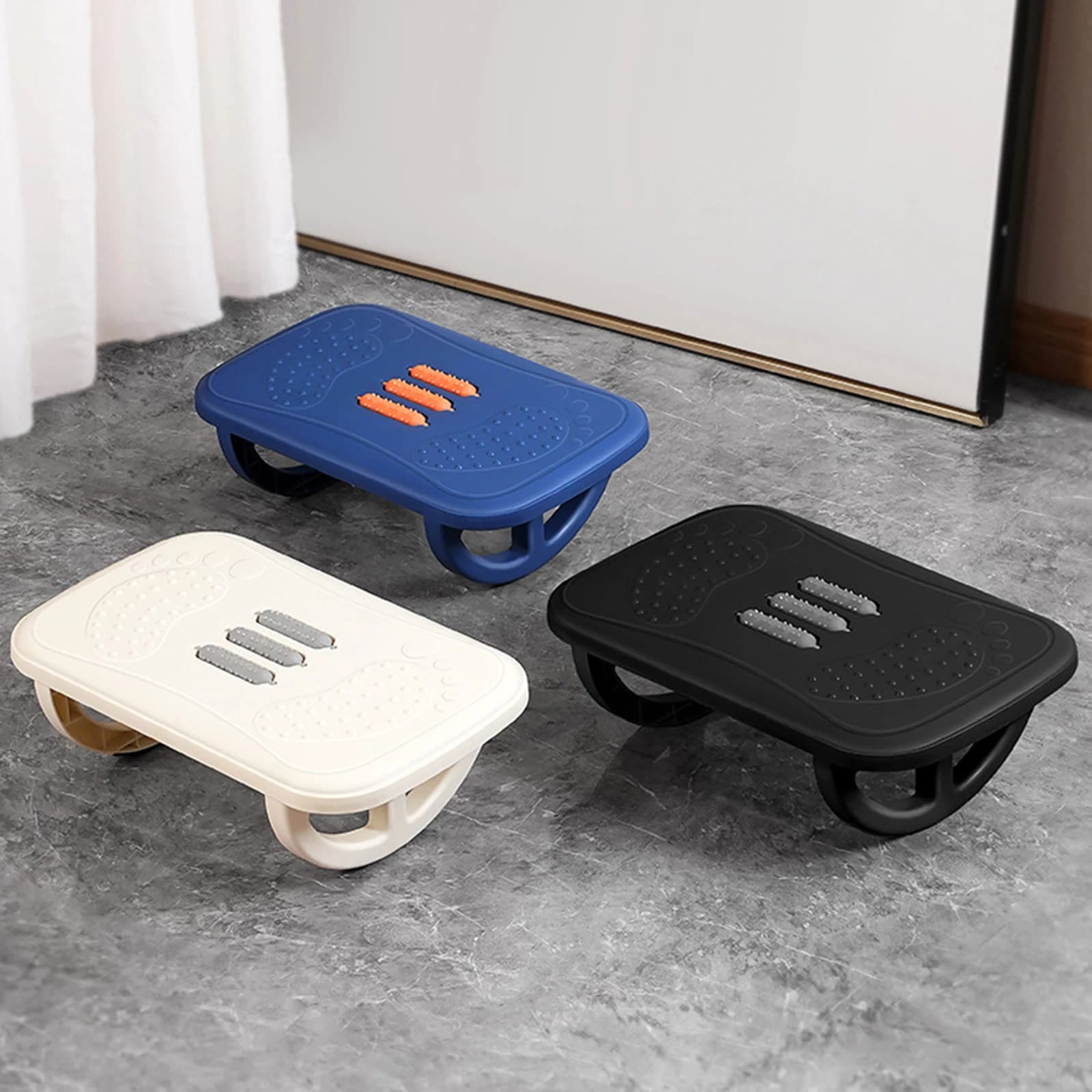 Poggiapiedi da scrivania Poggiapiedi Anti-deformazione Erlang Leg Pad Poggiapiedi Bilanciere Balance Board ergonomico con massaggio per uso in ufficio