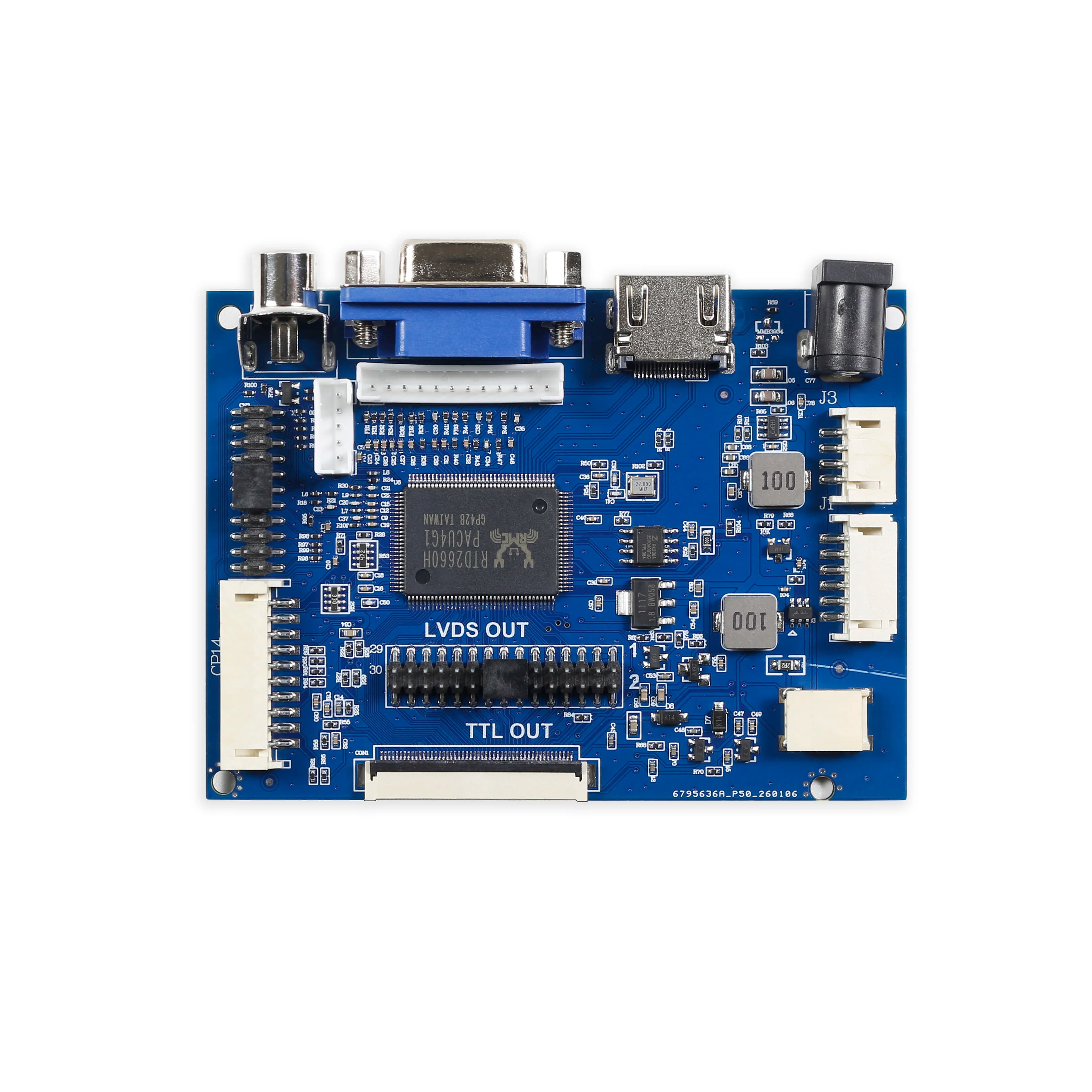 Kit monitor module universal controller HDMI VGA 2AV 50PIN TTL LVDS for Raspberry PI LCD AT070TN92 tn90 94