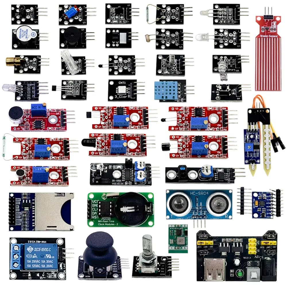 Kit sensor Moudle 45 in 1 for arduino, kit DIY electronic Raspberry Pico suitable for Smart Car kit