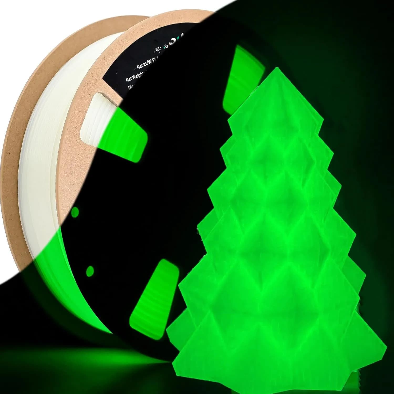 Filajoy3D 3D Printing Filament PLA Bright from White to Green, Diameter 1,75mm, 250g Coil, Dimensional Accuracy +/- 0.03mm
