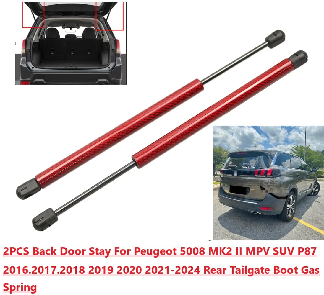 2PCS Porta Posteriore Soggiorno Per Peugeot 5008 MK2 MPV SUV P87 2016.2017.2018-2024 Portellone Posteriore Boot Molla A Gas Struts Prop Ascensore Supporto