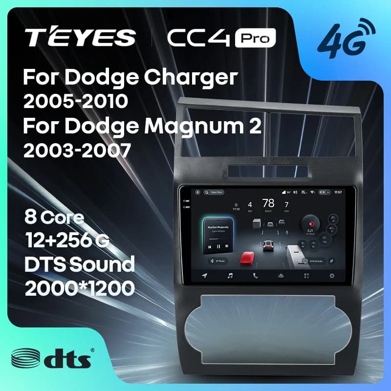 TEYES CC4 PRO Per Dodge Charger LX Per Dodge Magnum 2 2003 - 2010 CarPlay Multimedia Stereo Car play Auto 2DIN Autoradio