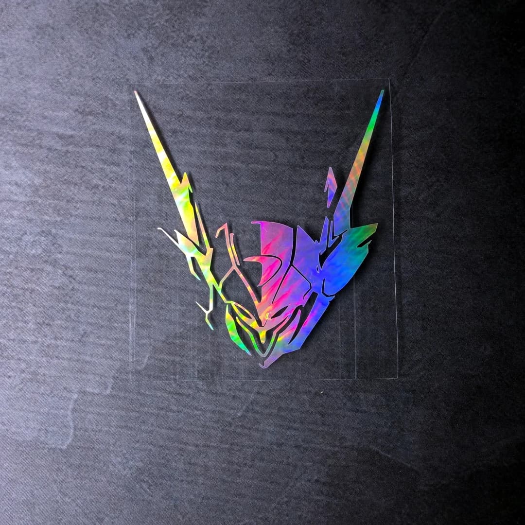 Tekkaman Blade D Boy Anime Adesivi per auto Decalcomanie riflettenti olografiche per tappo serbatoio carburante Finestra Tronco Moto Custodia per computer