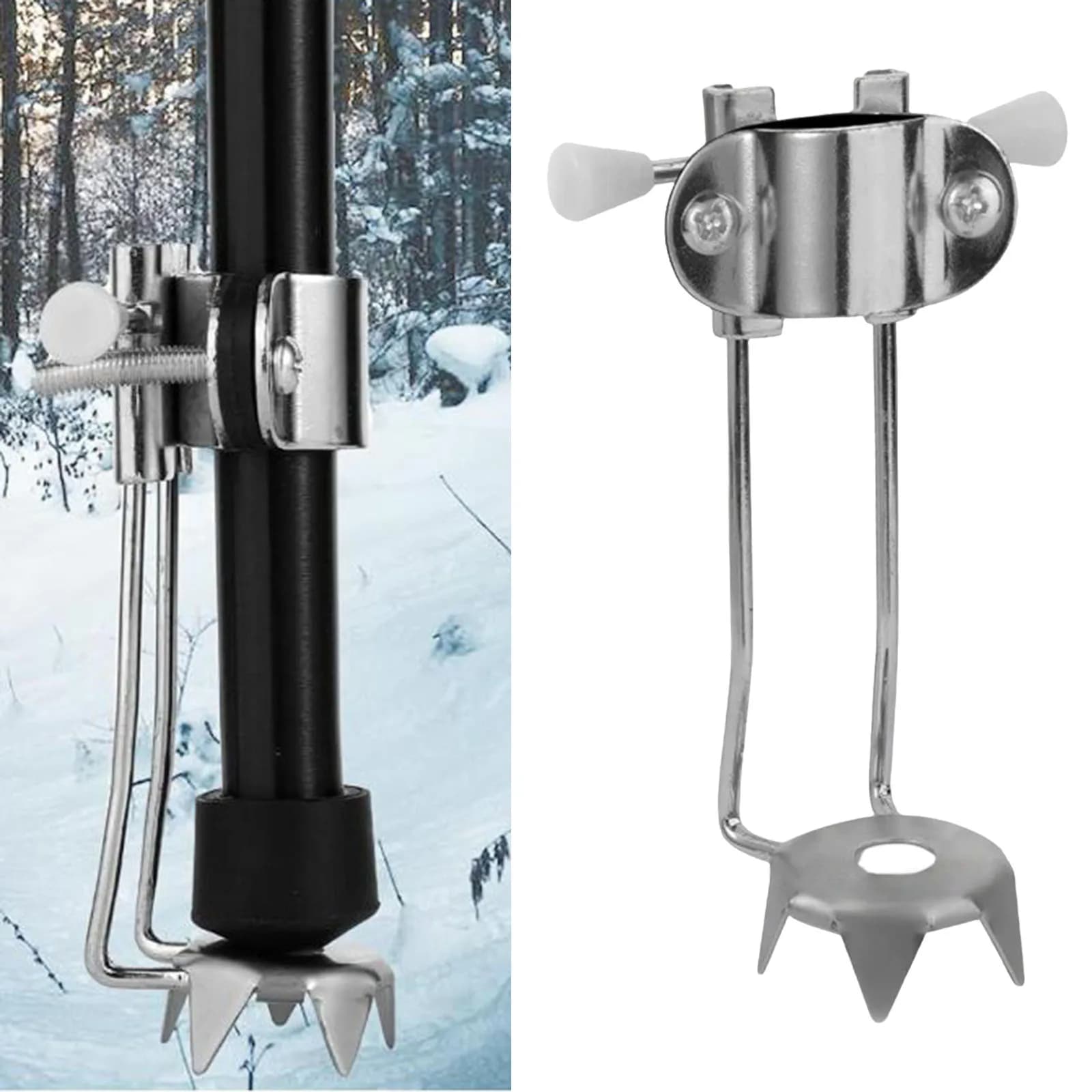 Anti-slip accessory for Stroller Stick, Winter Ice Tie, Trekking Stick Attachment, Adding Outlet for Open Hiking