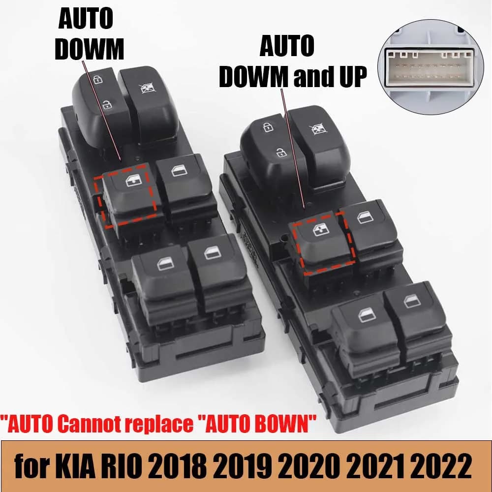 93570H9150 93570H9110 Interruttore Alzacristallo Elettrico Principale per KIA RIO 2018-2022 Pulsante Regolatore Alzacristallo