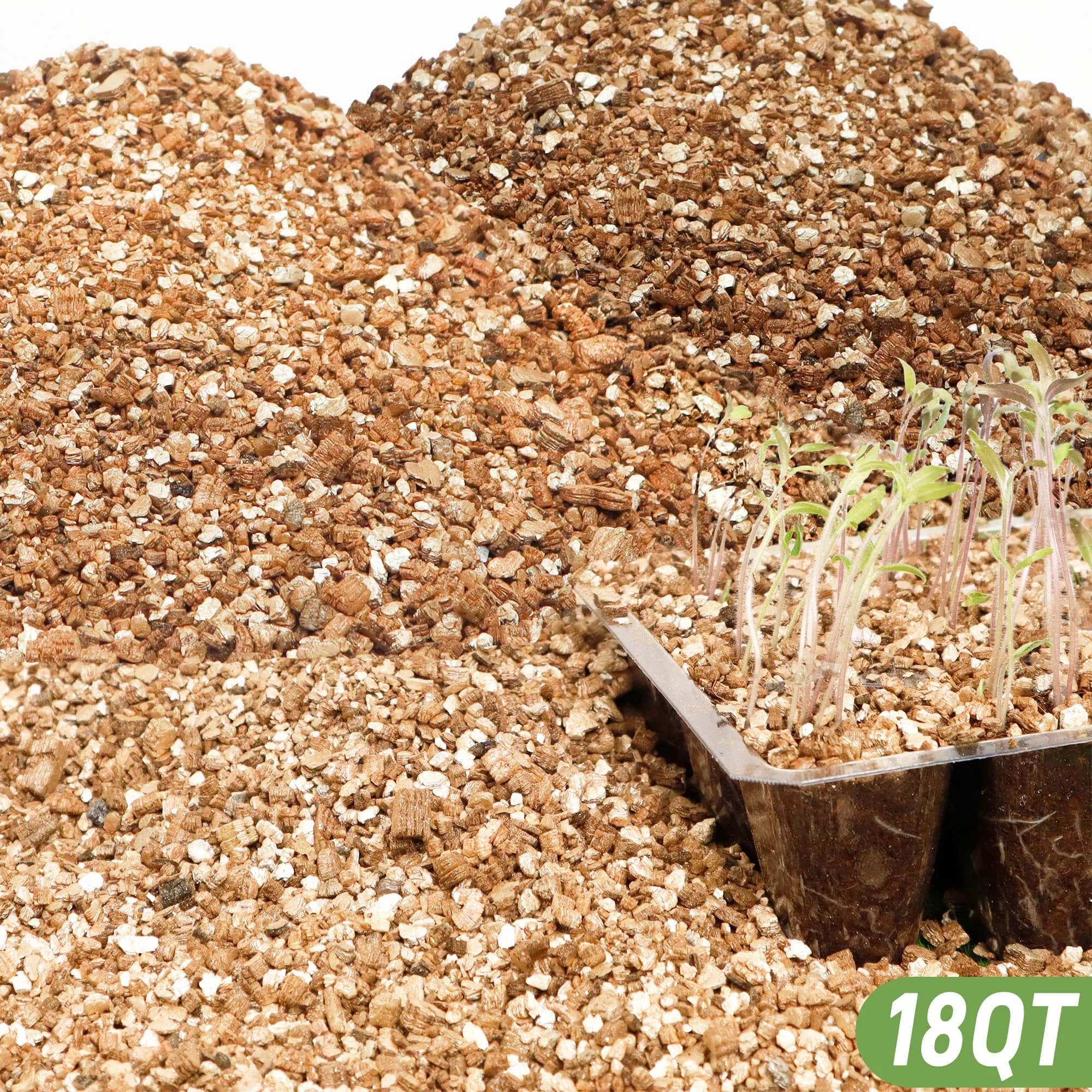 Vermiculite orticola 18QT, grade of coarse vermiculite for potted plants and gardening