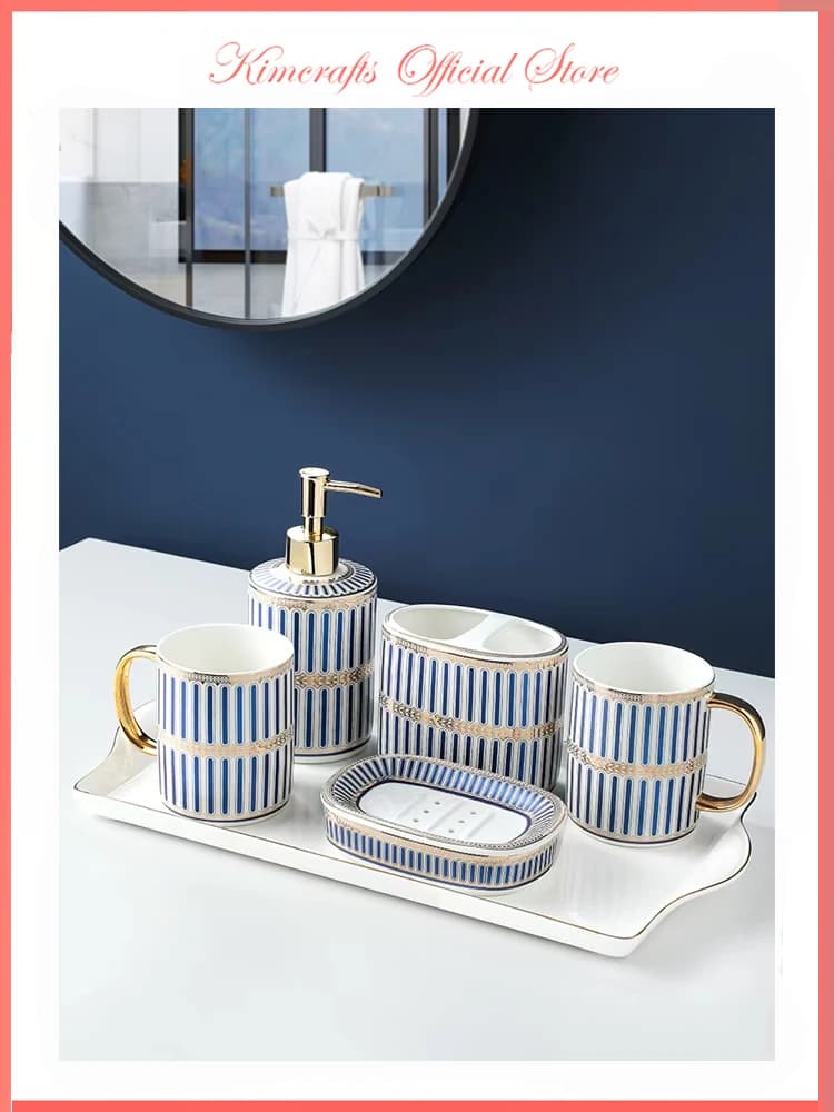 Accessori per il bagno nordici Dispenser di sapone da cucina Dispenser di sapone liquido Bottiglia di shampoo in ceramica Bottiglia di balsamo per lozione