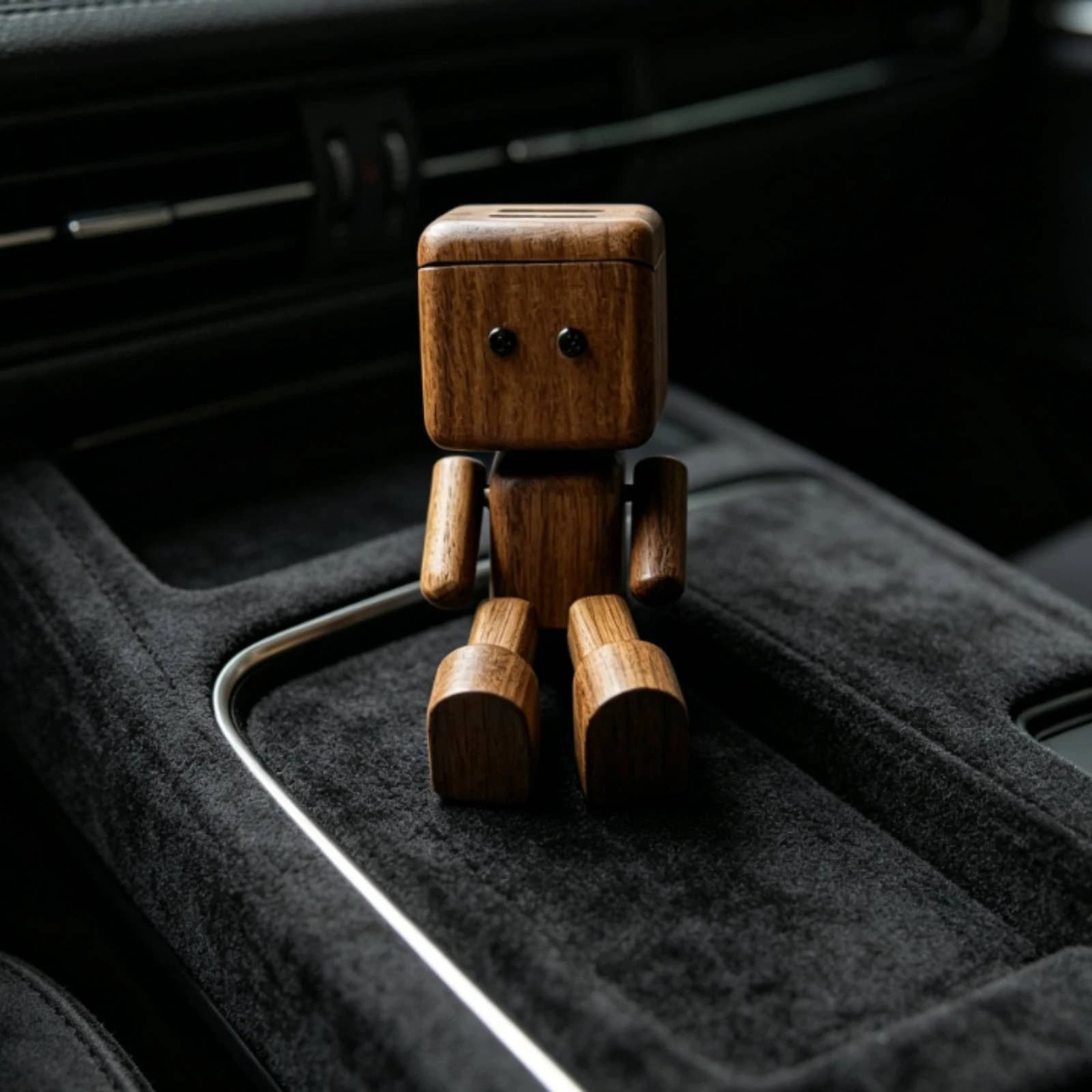 Cute Shaking‑Legs Figurine Car Creative Auto Interior Fragrance Ornament Dashboard Decor Aromatherapy Diffuser Car Accessory