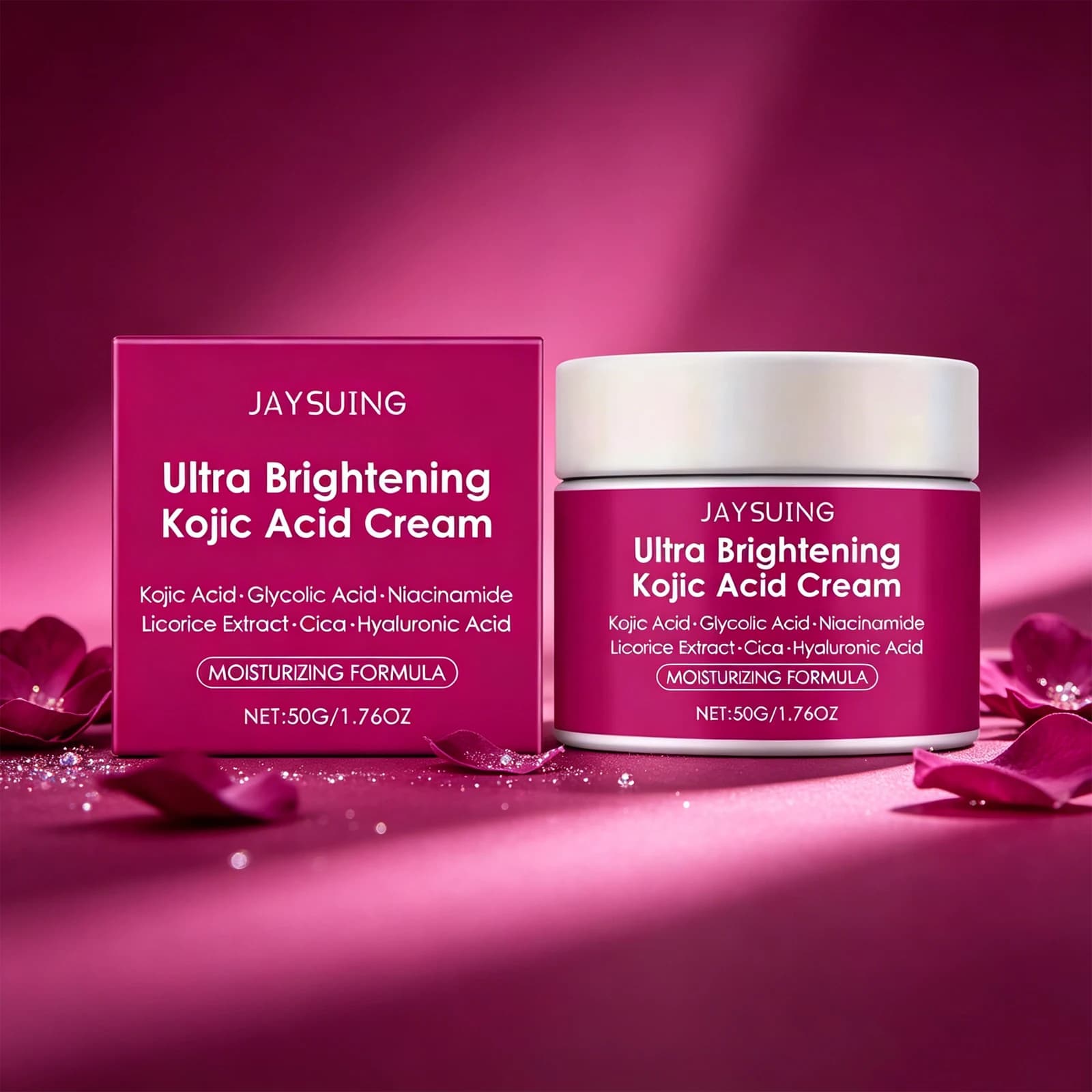 Jay decreasing Face moisturizing cream from 50 g Formula with citric acid Nutrient and moisturizing for a soft, smooth and bright skin Daily use Not fast absorption fat