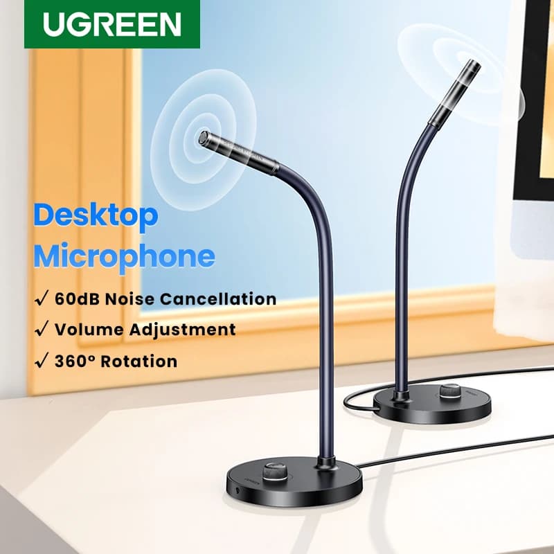 Microfono USB UGREEN Computer Desktop PC Mic per YouTube Streaming, Podcasting, microfono da gioco per microfoni Audio Mac Windows