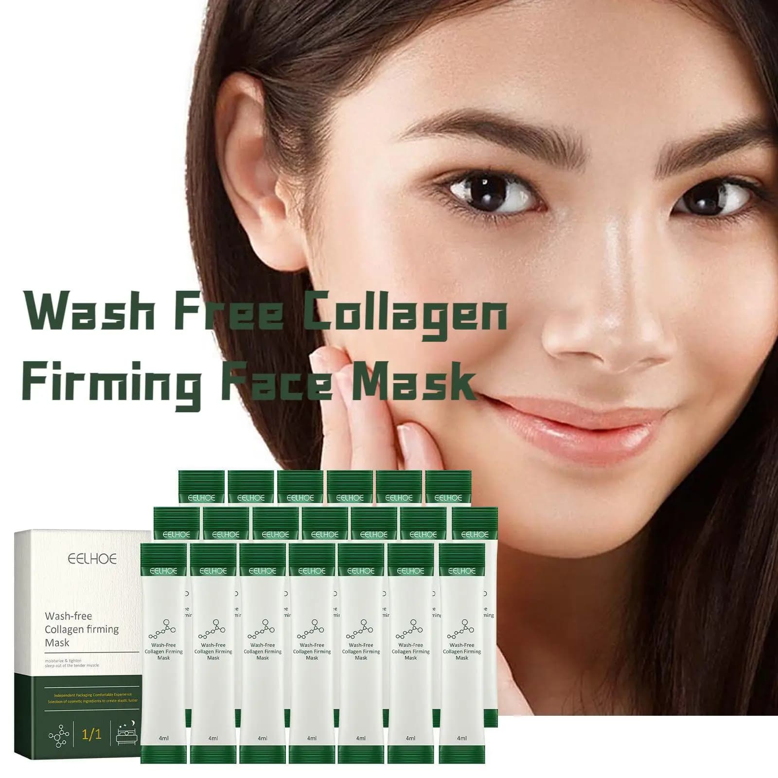 Eelhoe Shaping Mask for Face Removal of wrinkles without washing Lifting the skin Soft hydration Collagen Boost Nutrient mask for sleeping