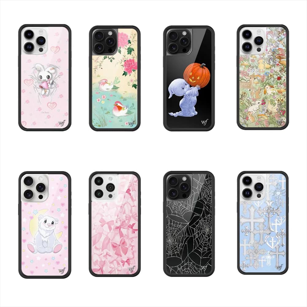 Nuova custodia per telefono Wildflower 3D WF Ghost Spider per iPhone 17Pro 12 13 14 15 16 Pro Max Plus INS Cartoon Cover Lovers Lagoon Rabbit