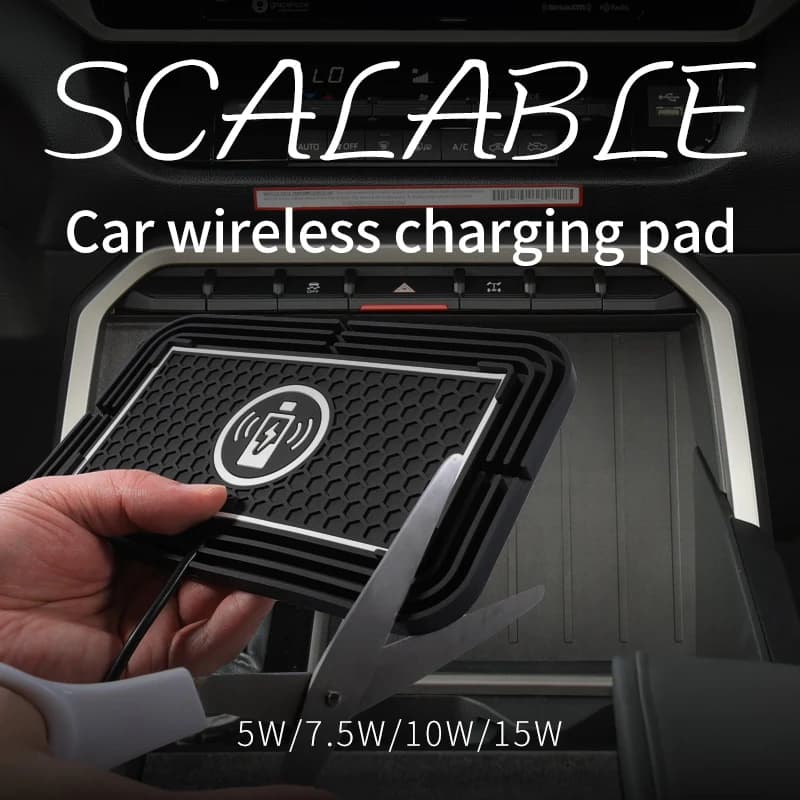 Pad antiscivolo in silicone per caricabatterie wireless per auto per iPhone16 15 14 13 12 Samsung S24 S23 Xiaomi Tappetino di ricarica a induzione rapida per telefono per auto