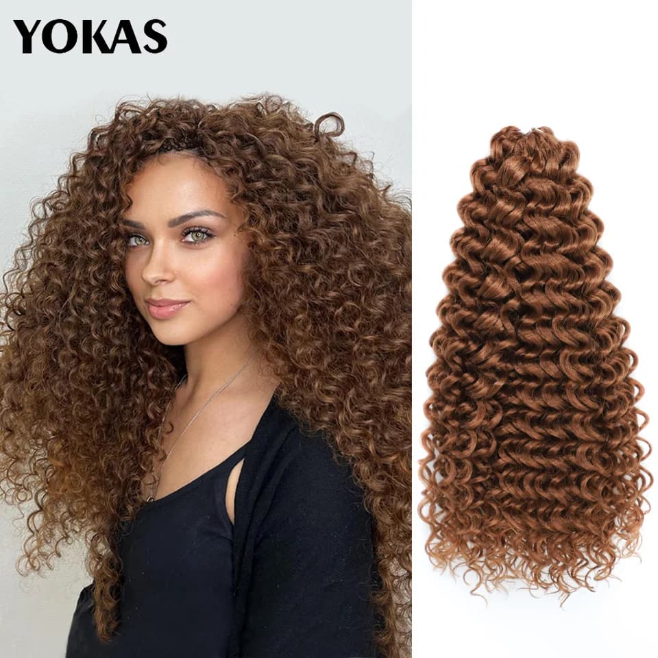 Estensioni dei capelli all'uncinetto Marshmallow sintetico Finto Afro Curl Gancio Twist Intrecciare le estensioni dei capelli Ombre Bionda per le donne africane