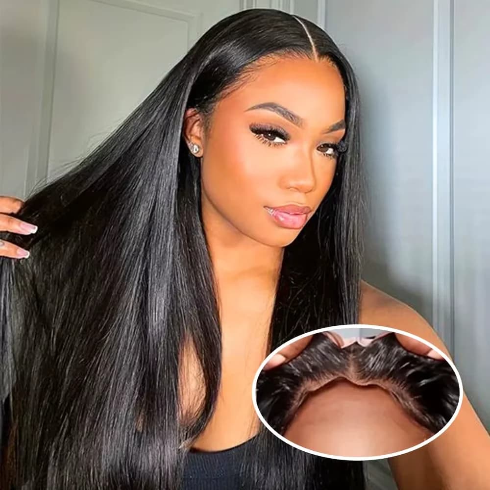 300% Bone Straight 5x5 Glueless Wigs Human Hair 40 Inch 4x4 Lace Closure Human Hair Wig 13x6 13x4 Lace Front Wi Pre Plucked Wig