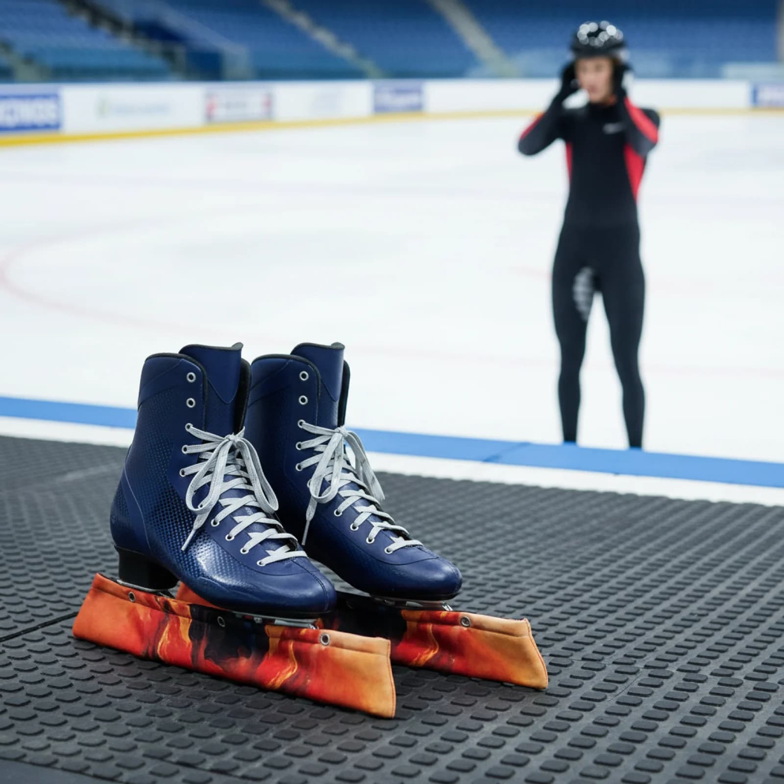 Coprilama per Pattini da Ghiaccio, Protezioni Assorbenti per Pattinaggio, Protezioni Morbide per Pattini da Hockey, Attrezzatura per Pattinaggio Artistico