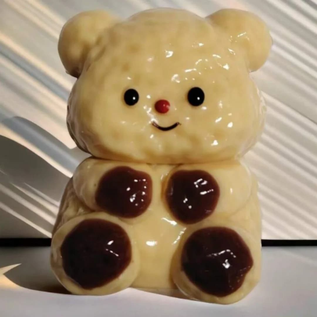 Set da 1 pezzo, Spremi e divertiti, Giocattolo antistress a forma di orsetto, Giocattolo creativo per alleviare lo stress e lo stress, Sensazione di silicone morbido, a lenta ripresa